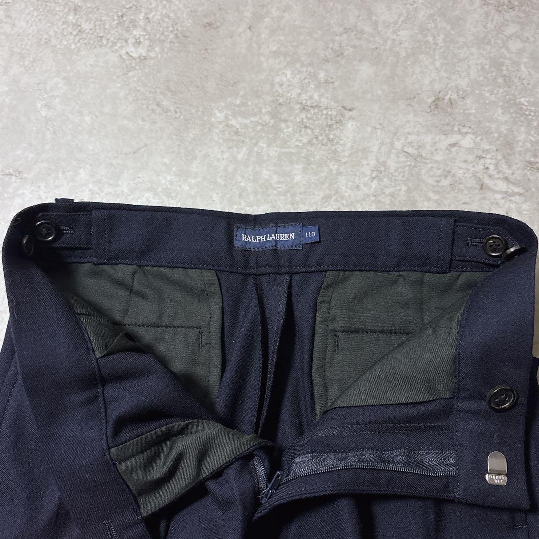 ラルフローレン キッズフォーマル セットアップ ダブル 紺ブレ 金ボタン 115
