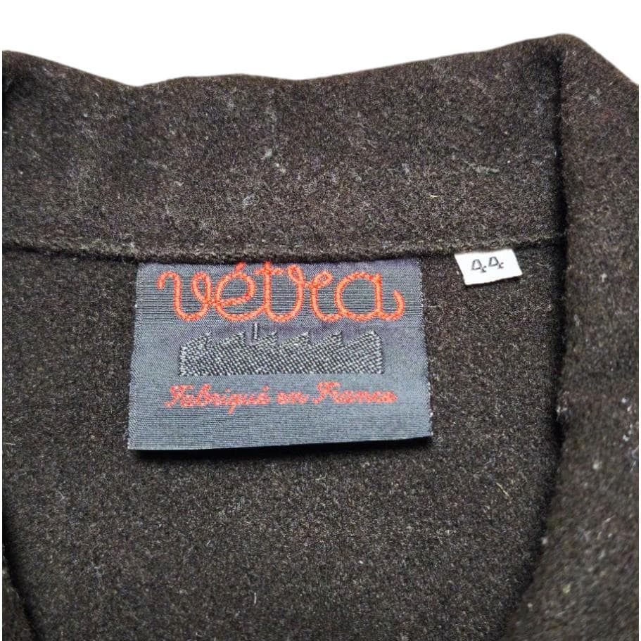 Vetra フランス製 ブラウン ウール カバーオール