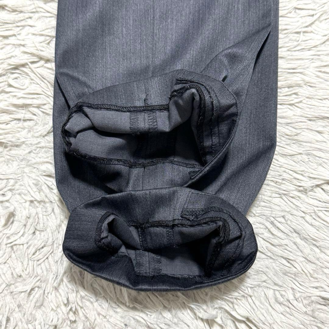 極美品 シルク混 スーツセレクト 光沢 スリーピース セットアップ スーツ A7