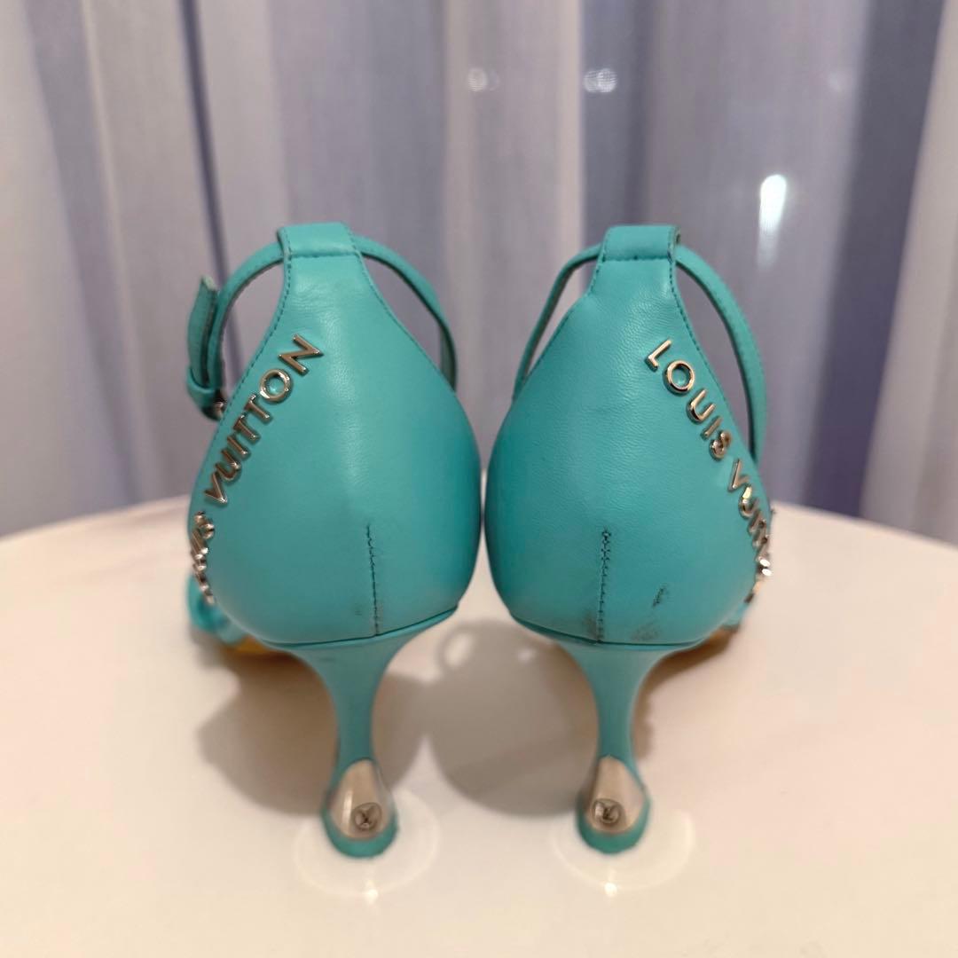 ルイヴィトン ハイヒール サンダル ストラップ付き