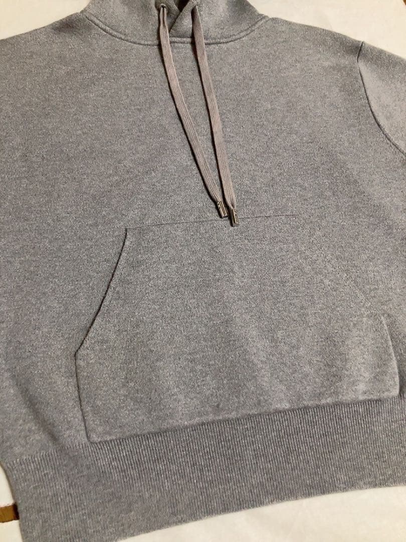 キャバン CABaN コットンカシミヤ パーカー プルオーバー XS グレー