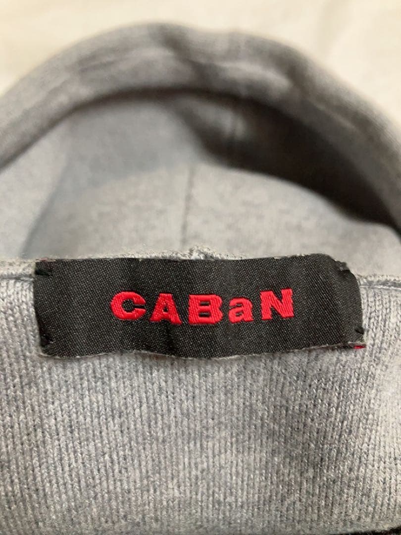 キャバン CABaN コットンカシミヤ パーカー プルオーバー XS グレー