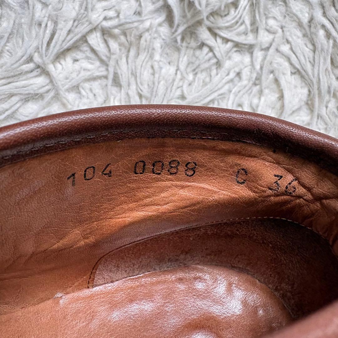 グッチ ホースビット ローファー ハイカット ブラウン 本革　104 0088