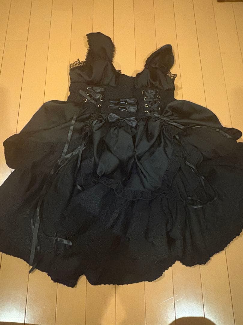 ゴスロリ ロリータドレス 黒