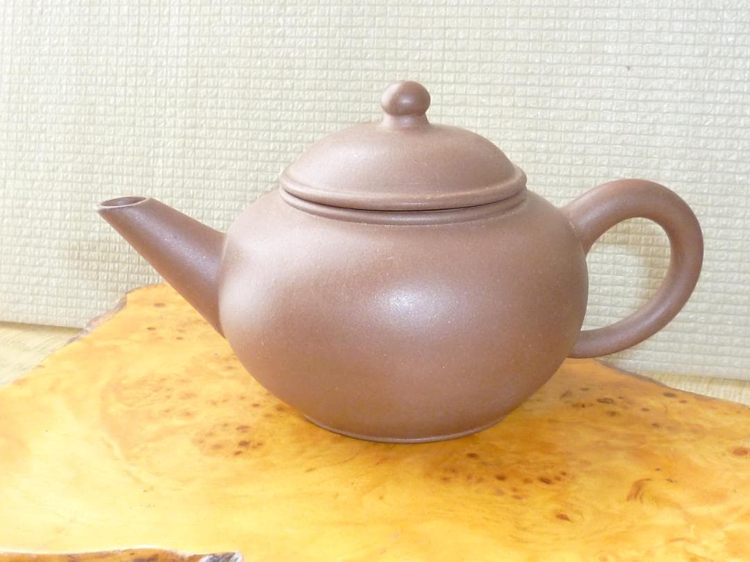 中国宣光 紫砂壷 朱泥 茶壺 急須 Teapot 中国茶 箱付 未使用新品