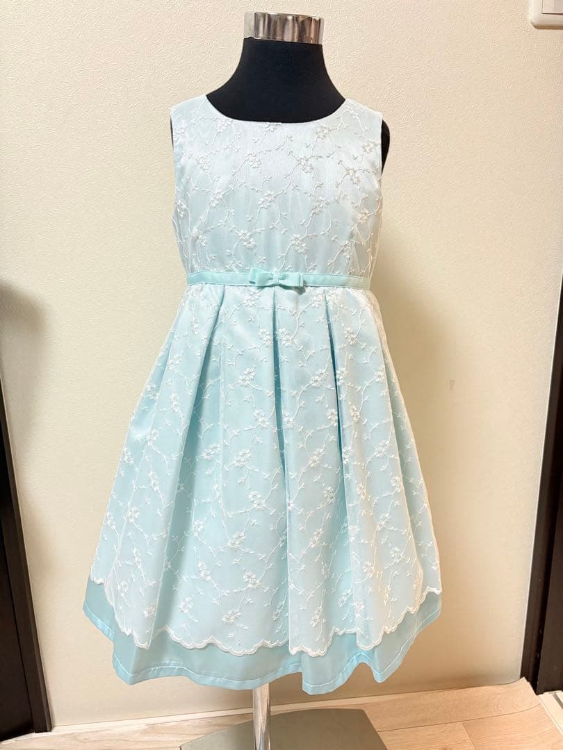 G17新品120ヒロミチナカノ女の子セレモニーアンサンブルワンピース白ボレロ入学