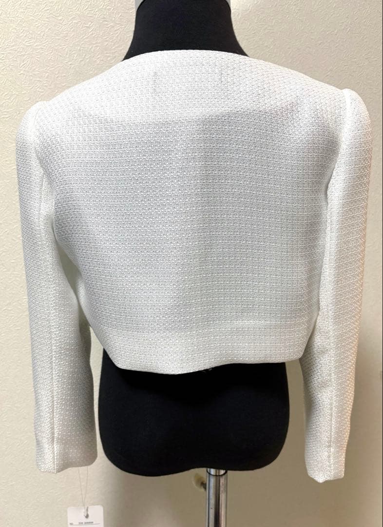 G17新品120ヒロミチナカノ女の子セレモニーアンサンブルワンピース白ボレロ入学