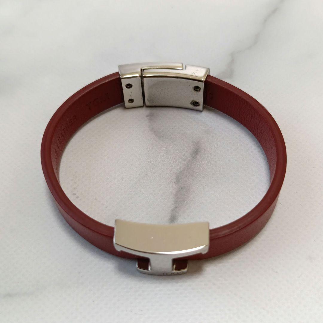 TOD'S トッズ T タイムレス レザーブレスレット
