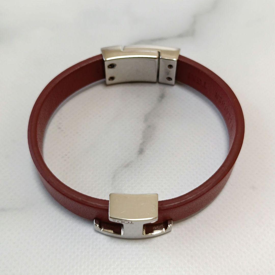 TOD'S トッズ T タイムレス レザーブレスレット