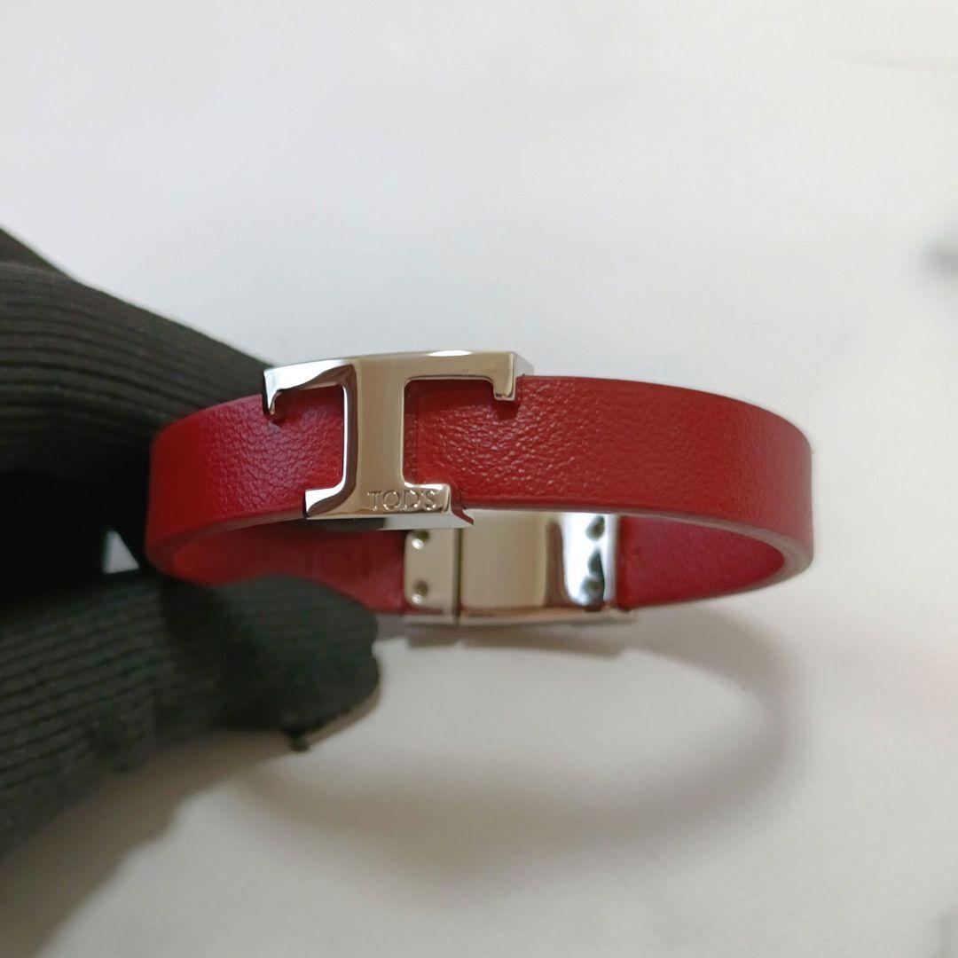 TOD'S トッズ T タイムレス レザーブレスレット