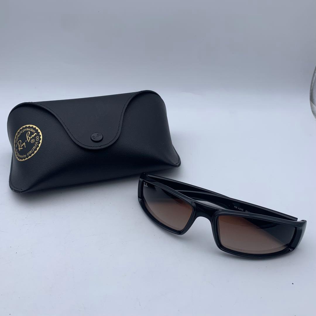 Ray-Ban レイバン RB4335 ブラックブラウン サングラス ケース付き