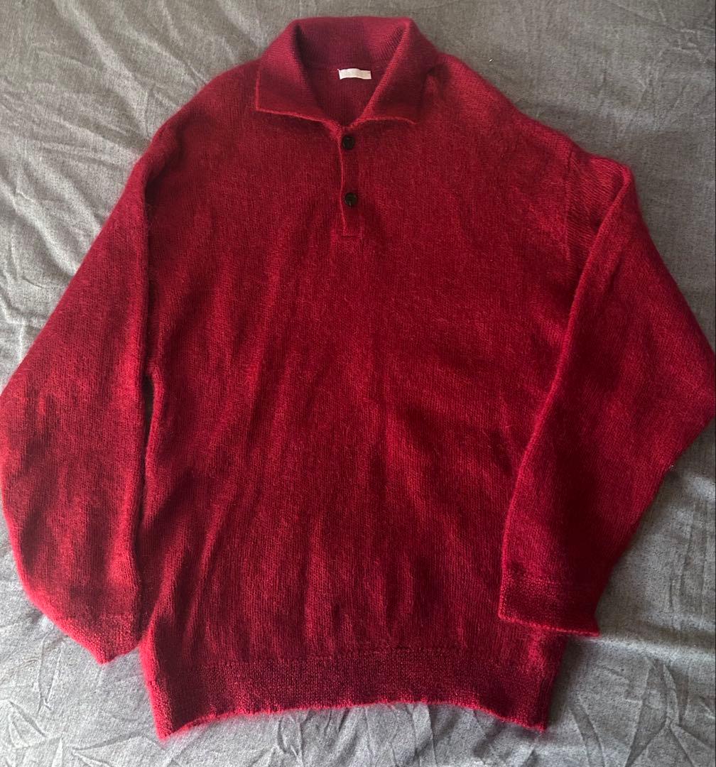 モヘアニットポロ Kid Mohair Knit Polo for +81別注