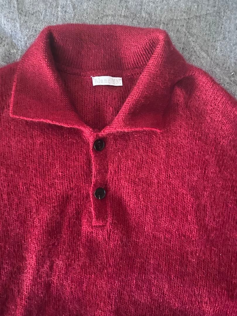 モヘアニットポロ Kid Mohair Knit Polo for +81別注