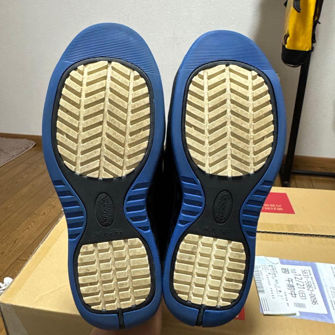 DIADORA 安全靴 ブラック/ブルー ベルクロ 26,5cm