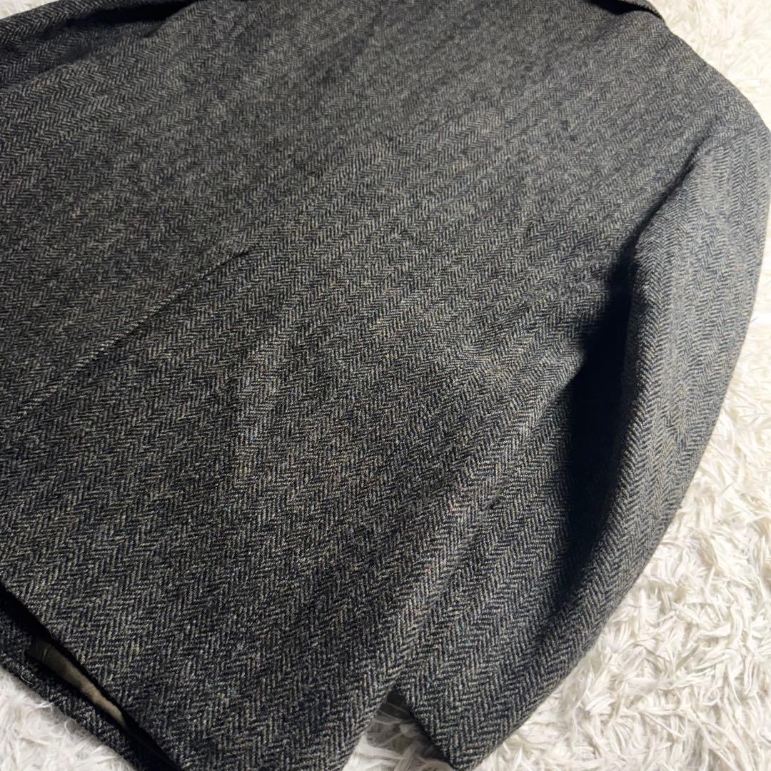 ハリスツイード 丸善 ヘリンボーン テーラードジャケット A7 L〜XL相当