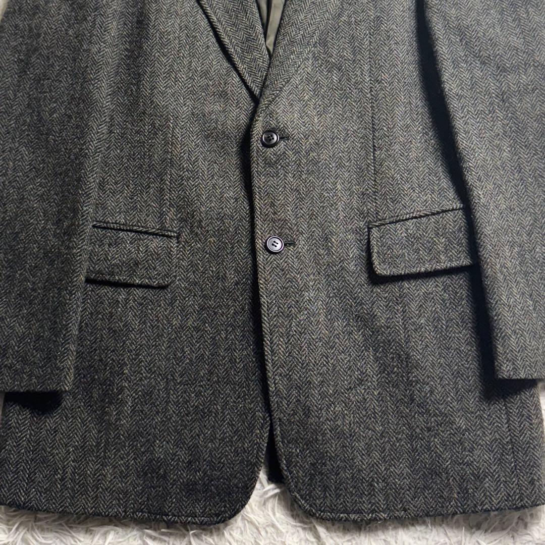 ハリスツイード 丸善 ヘリンボーン テーラードジャケット A7 L〜XL相当