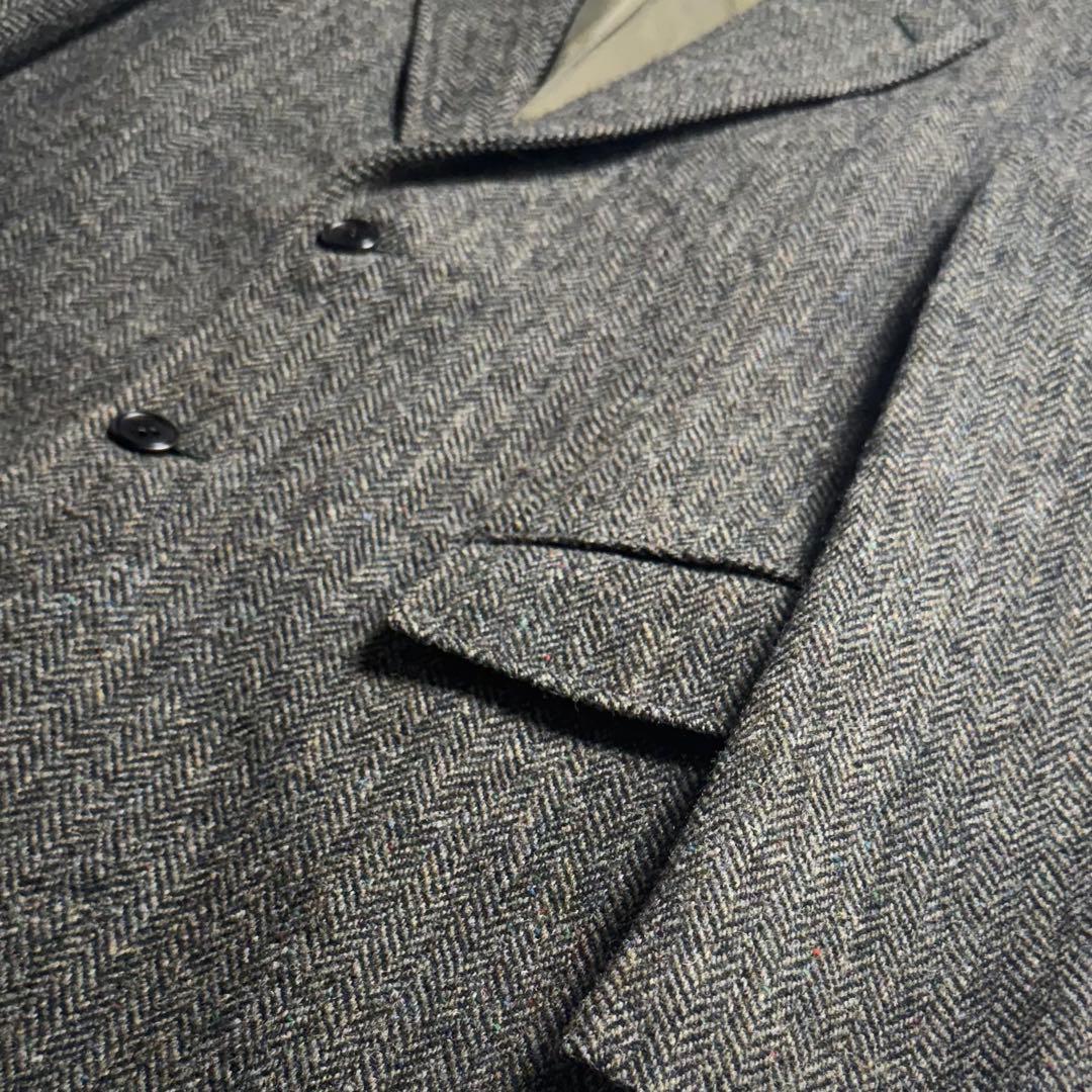 ハリスツイード 丸善 ヘリンボーン テーラードジャケット A7 L〜XL相当