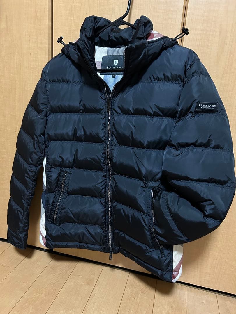 ブラックレーベルクレストブリッジ 店舗限定 CBチェック ダウンジャケット 美品