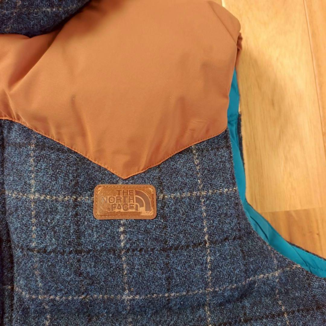 THE NORTH FACE チェック柄　ダウンベスト　メンズXL