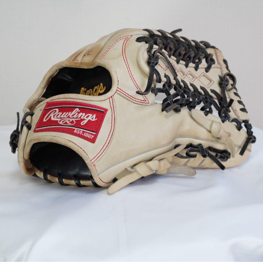 【良品】ローリングス HOH革 13インチ 外野兼用 軟式グラブ