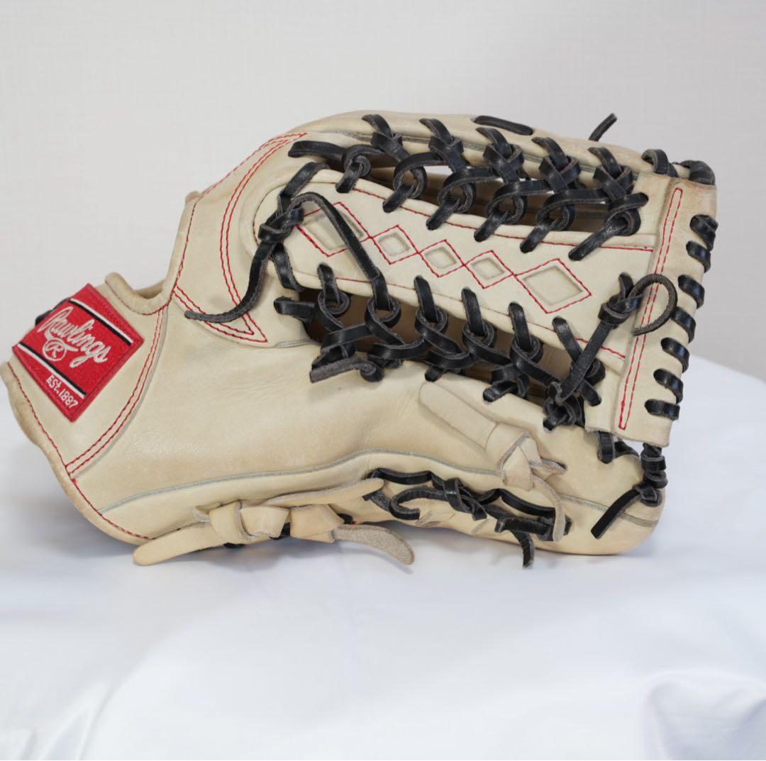 【良品】ローリングス HOH革 13インチ 外野兼用 軟式グラブ