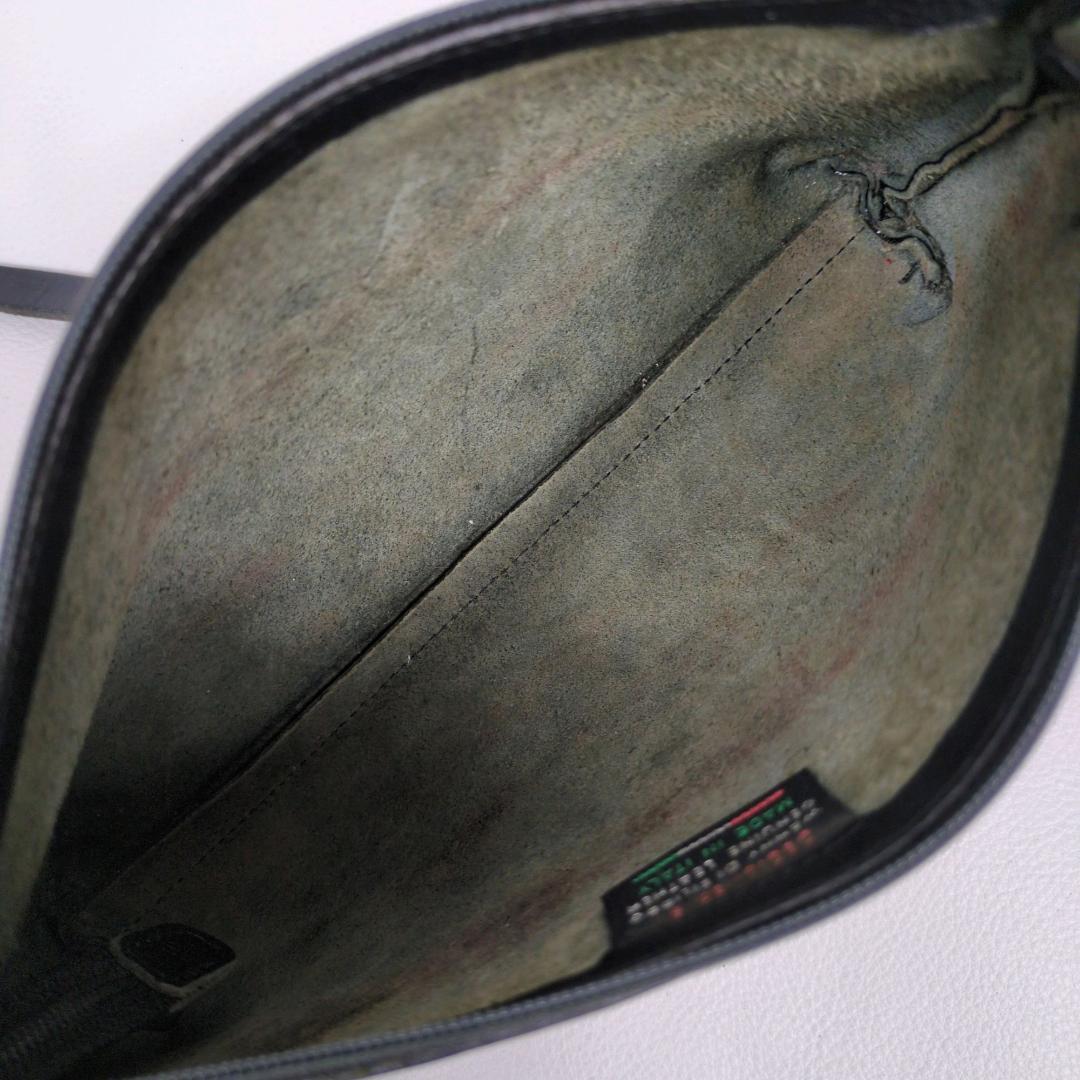 イルビゾンテ　ショルダーバッグ　ハンドバッグ　ブラック　2way　シボ