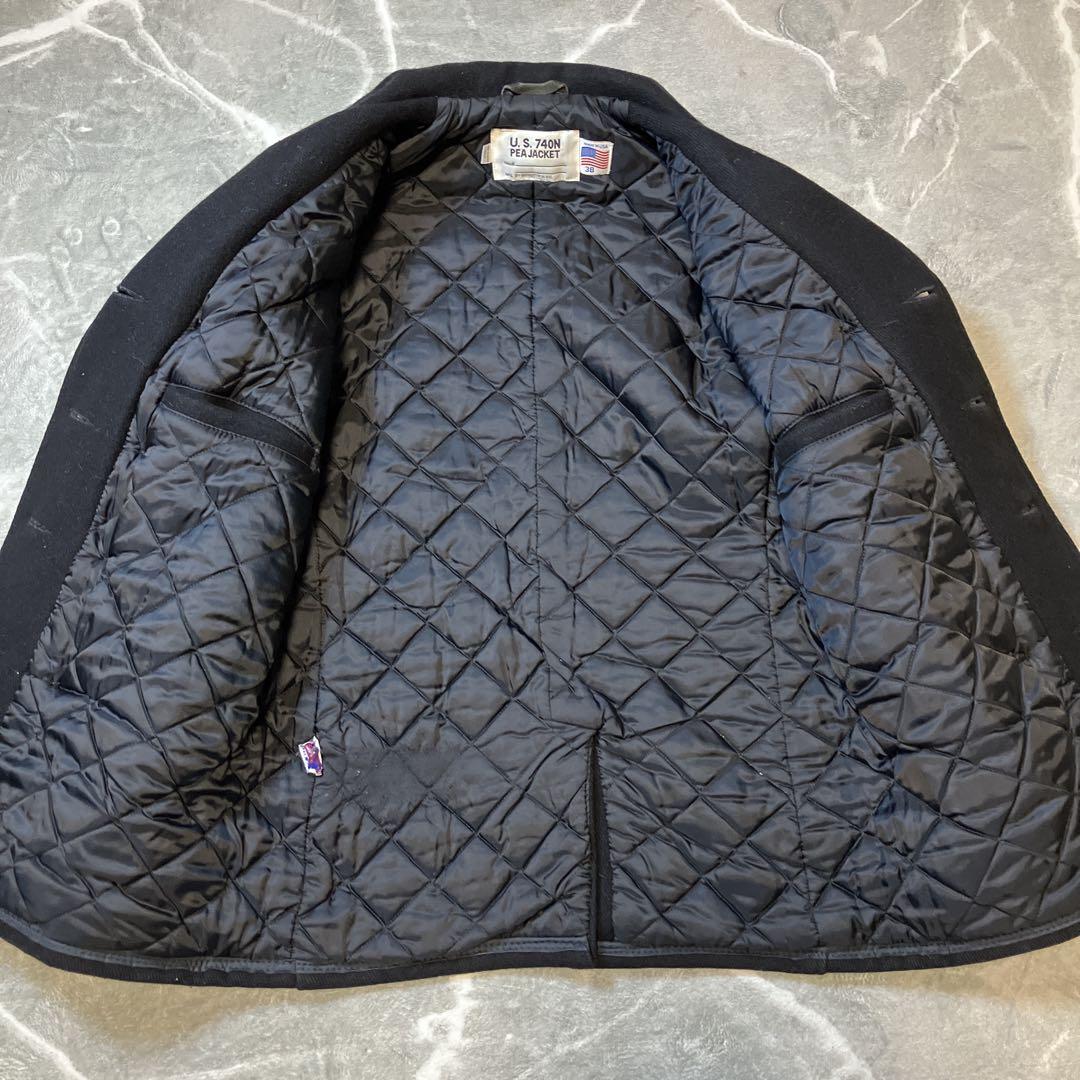 【希少】Schott ウール ピーコート 740N ワッペン USA製 38 L