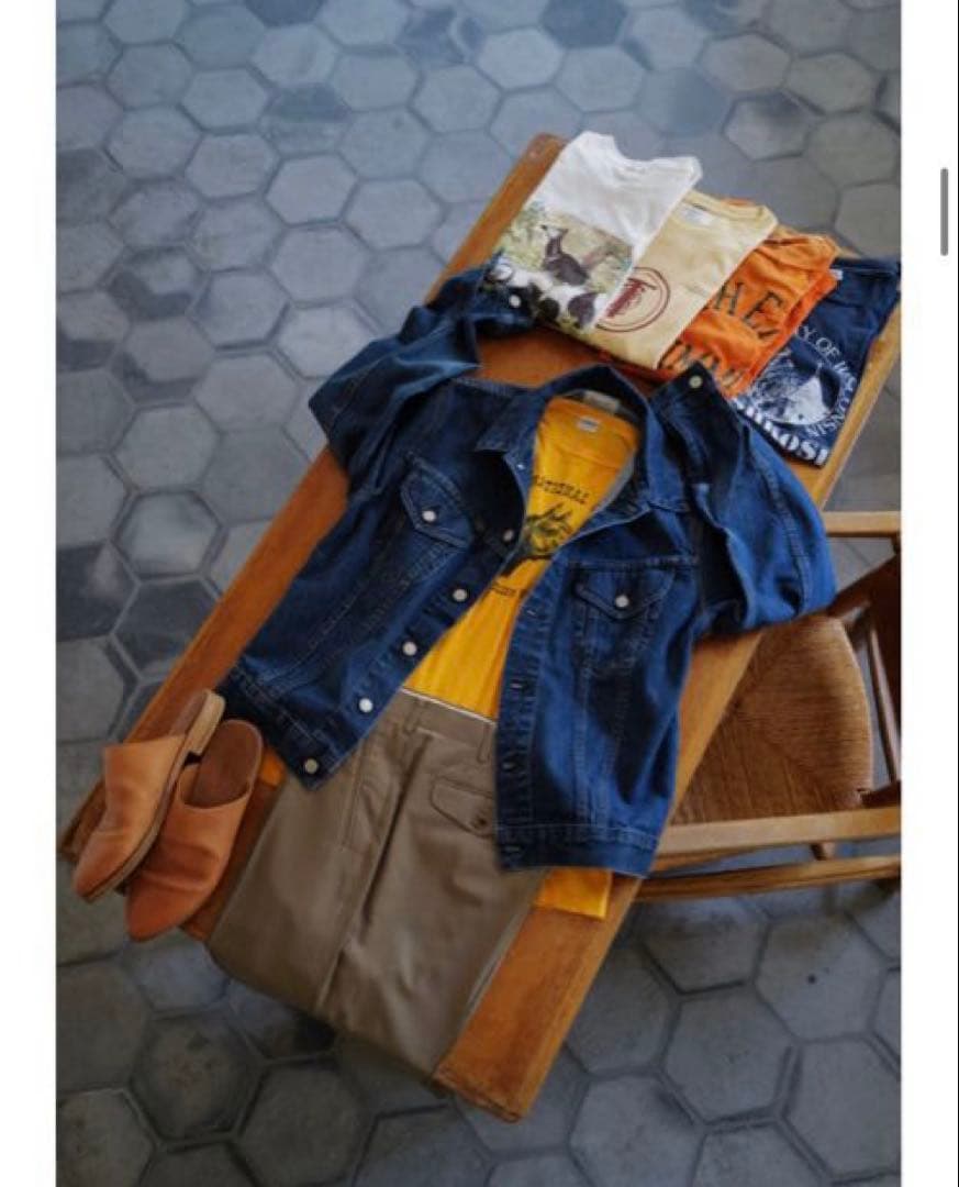 お*）様 kakinoha DENIM TRACKER JACKET サイズ7