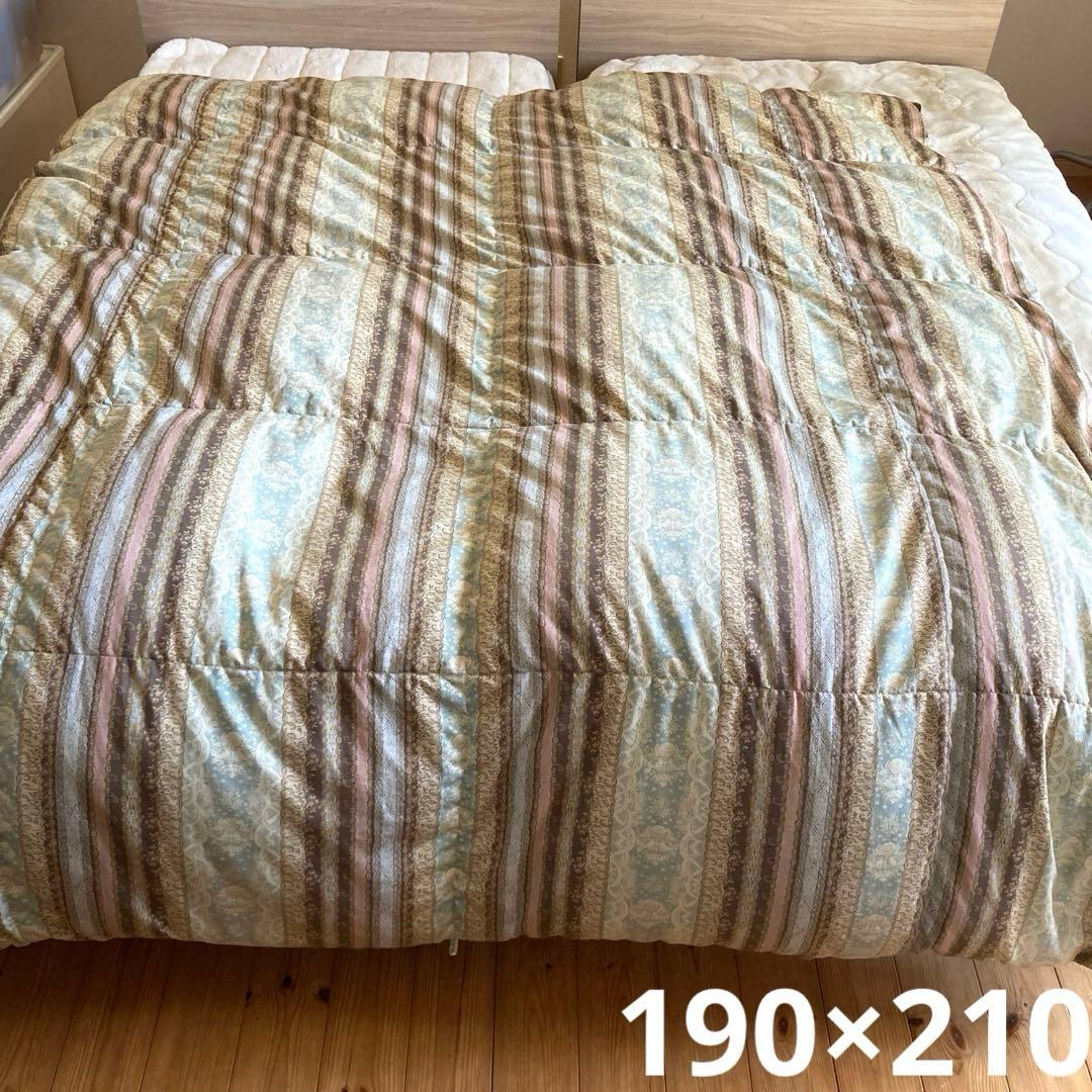 羽毛掛け布団　ダウンケット　ダブルサイズ