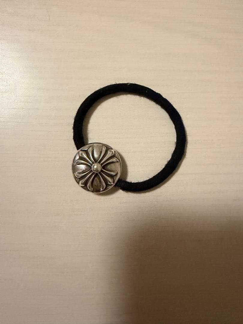 クロムハーツ CHROME HEARTSクロスボール ヘアゴム コンチョ SV