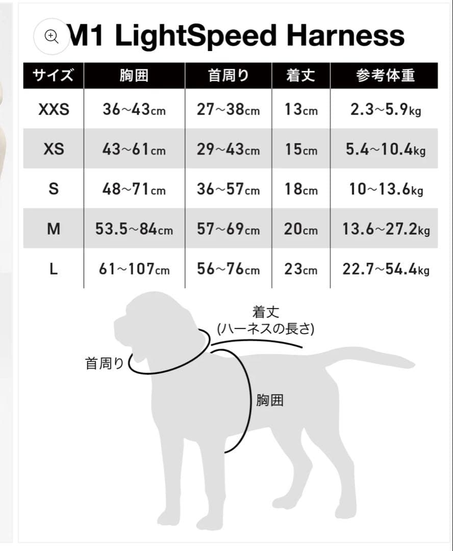 KILONNER M1ハーネス　wolf grey Sサイズ