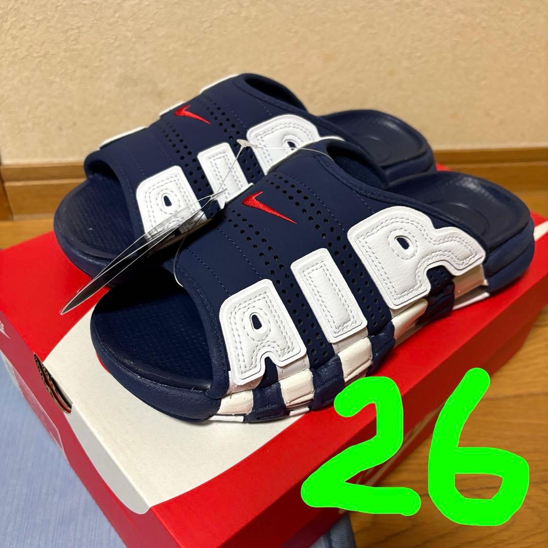 ナイキ エアモアアップテンポサンダル ネイビー