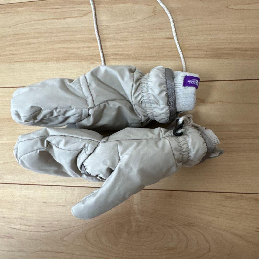 THE NORTH FACE ベージュ ナイロン ミトン 手袋