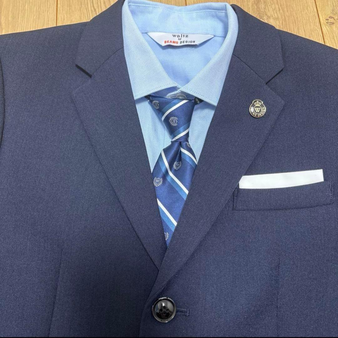 美品 waltz by BEAMS DESIGN ネイビー スーツ 160