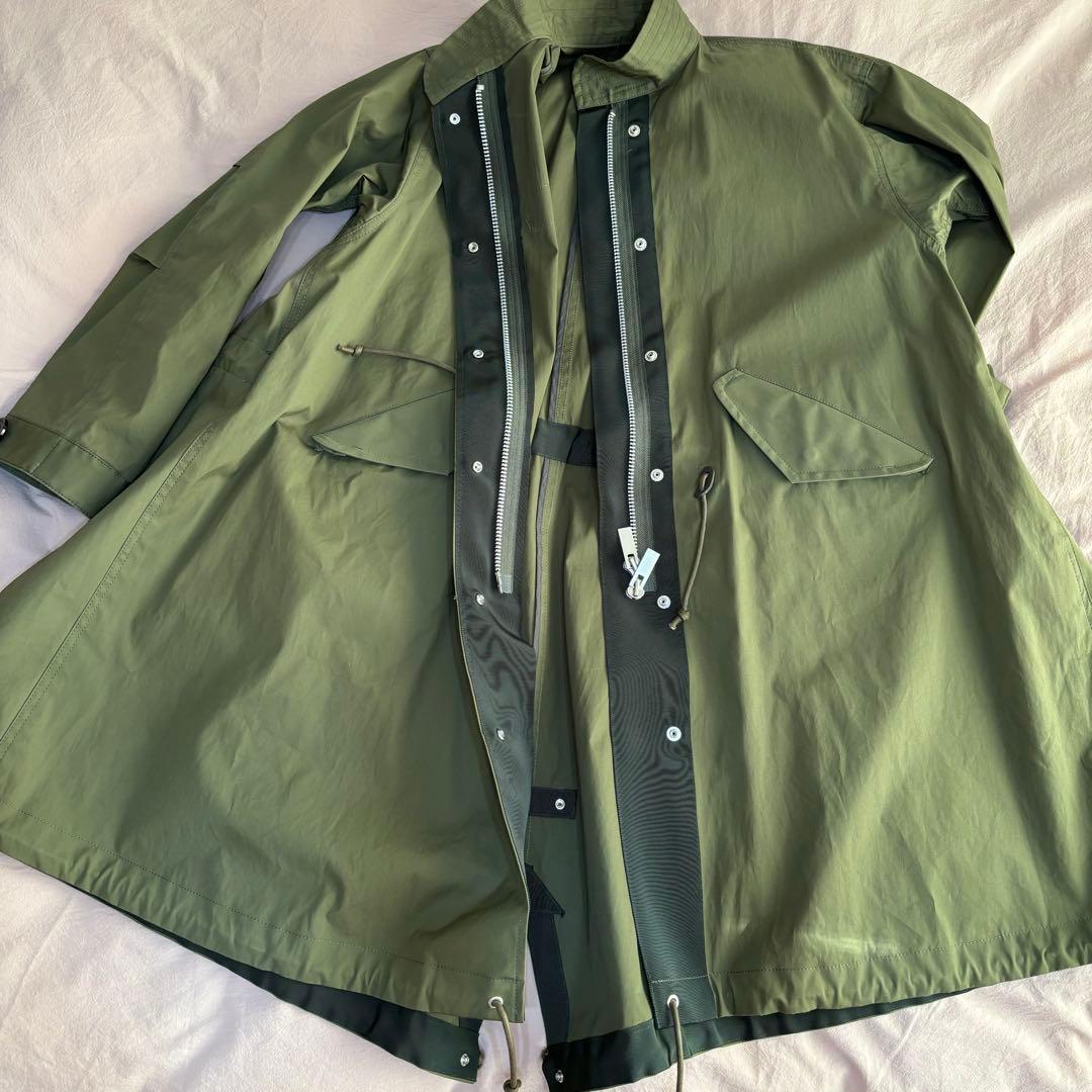 sacai コットンナイロン オックスフォード コート SCW-004 サイズ1