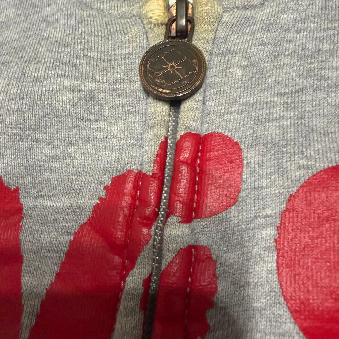 EVISU ジップアップスウェット　ロゴプリント　カモメ　希少デザイン　Y2K