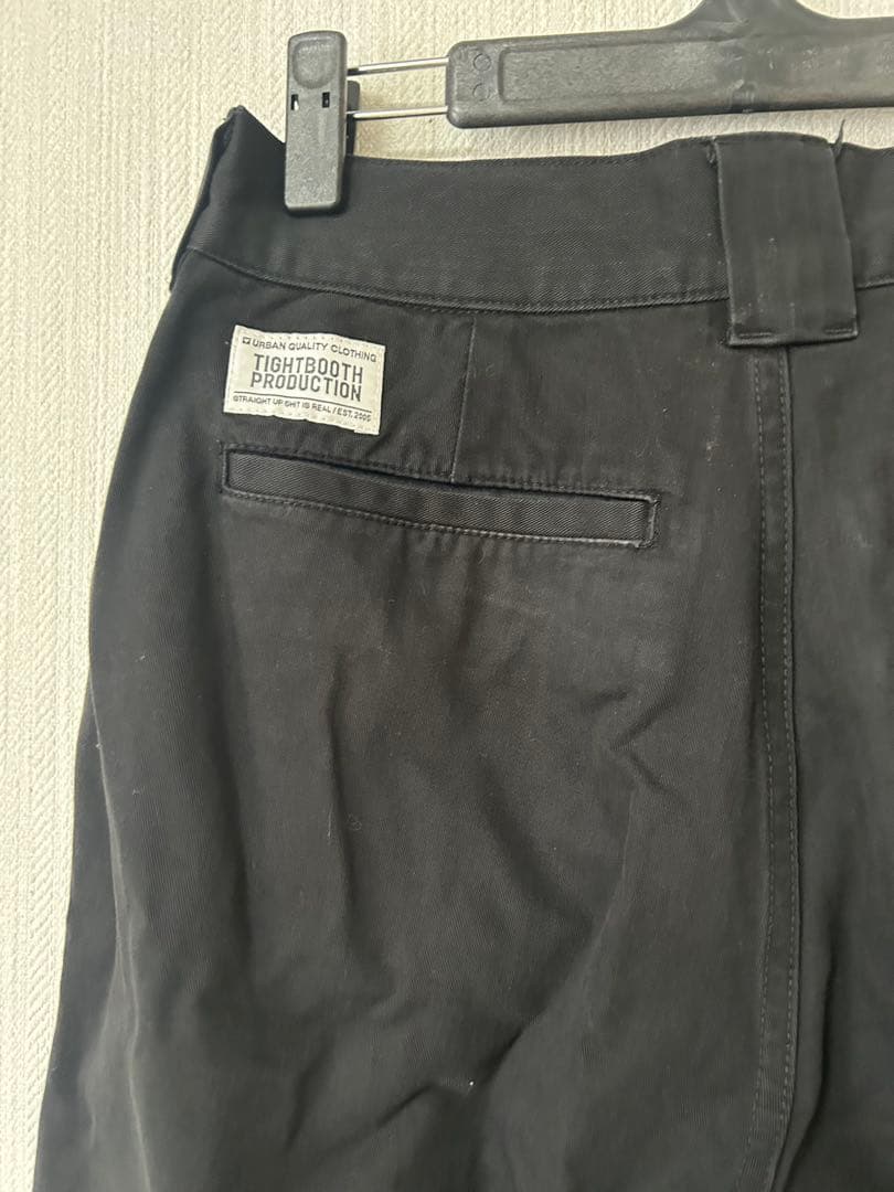 TIGHTBOOTH ブラック パイピングワイドパンツ Mサイズ
