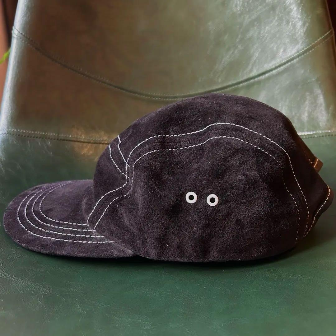 Hender Scheme キャップ　ブラック　白ステッチ