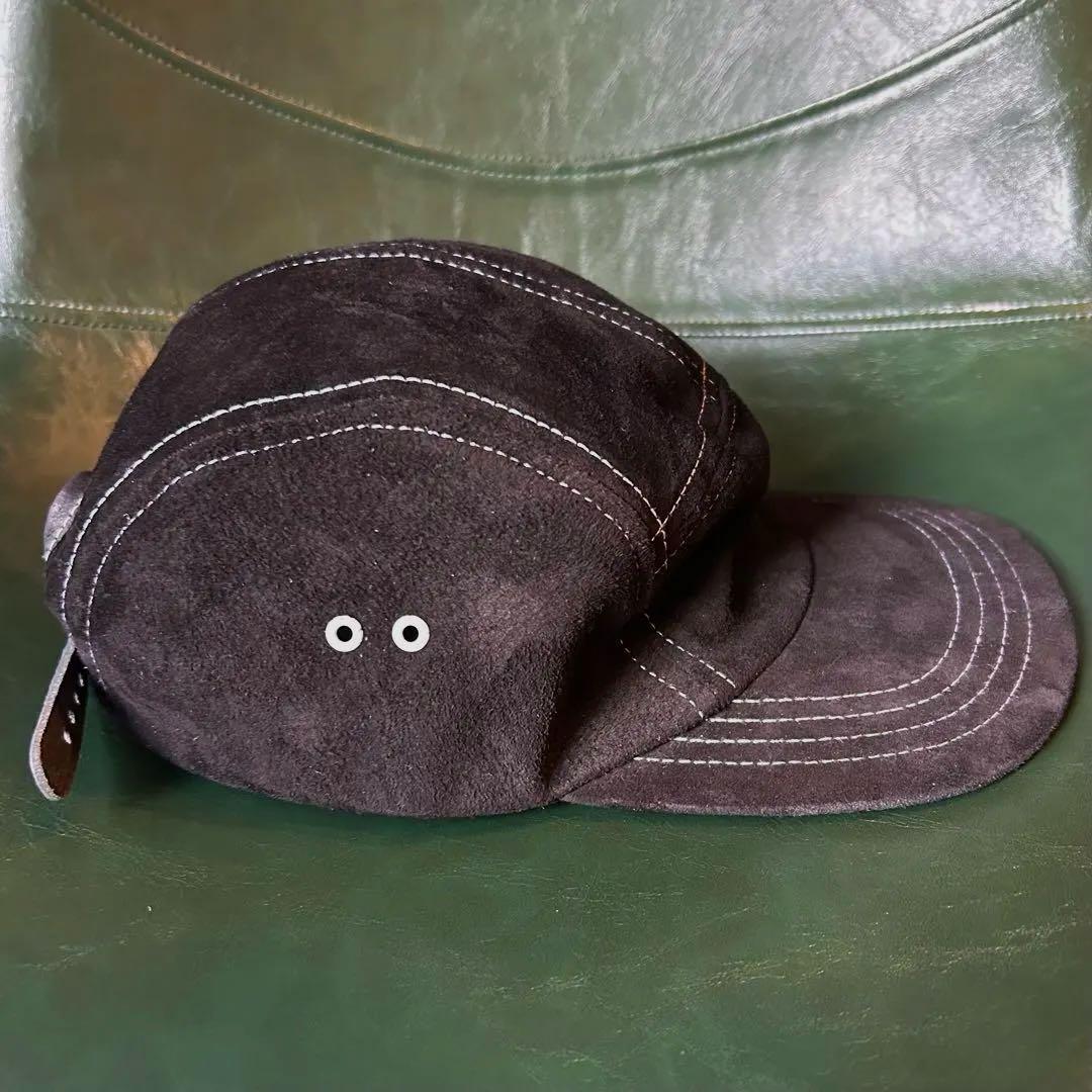 Hender Scheme キャップ　ブラック　白ステッチ