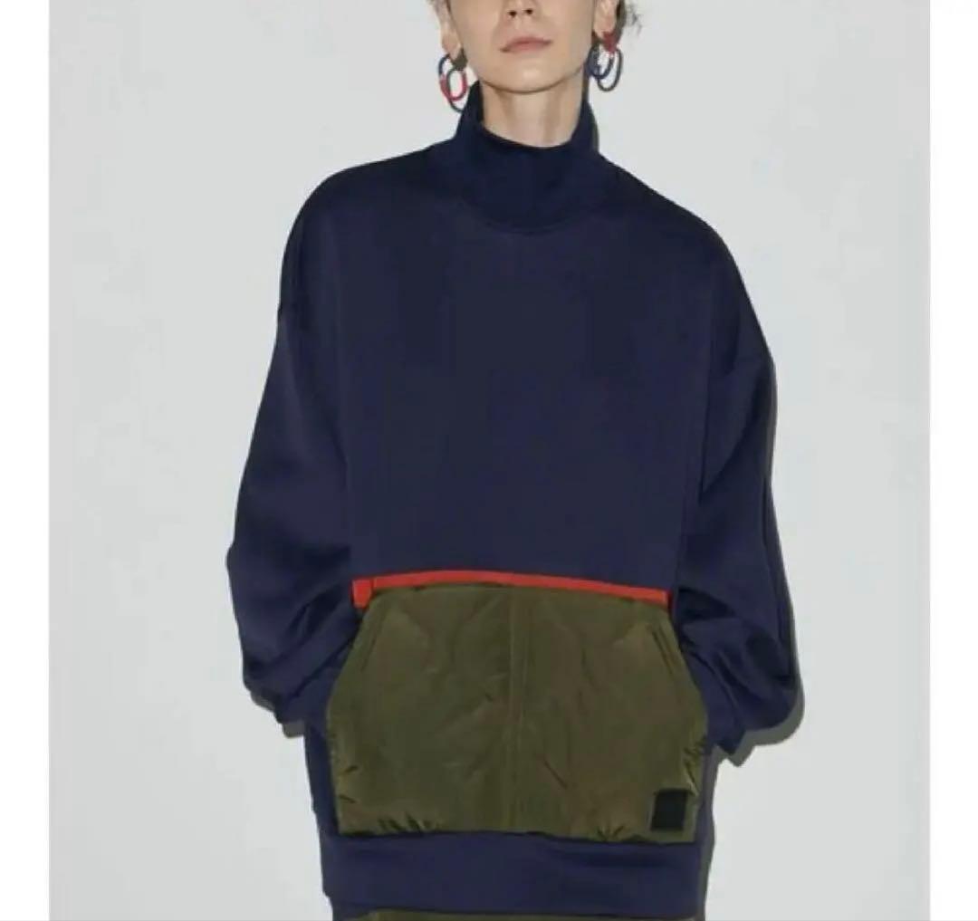 新品 UN3D. アンスリード キルティングドッキングスウェット