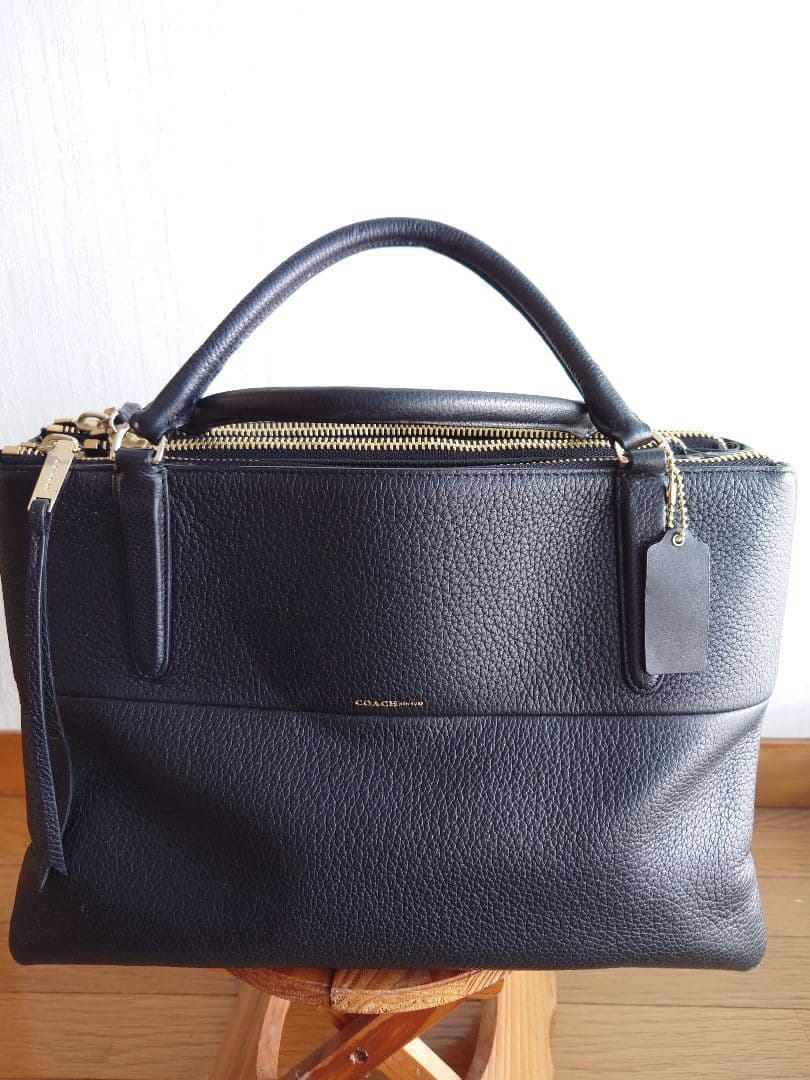 COACH ブラック ビジネスバッグ 男女兼用