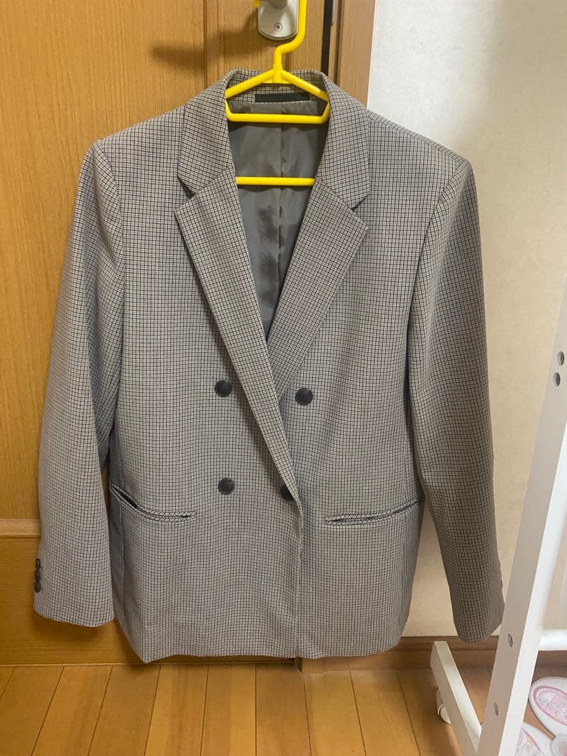 【雑誌掲載】UNIQLO セットアップ⭐︎ダブルジャケット(L)＋スコート(M)