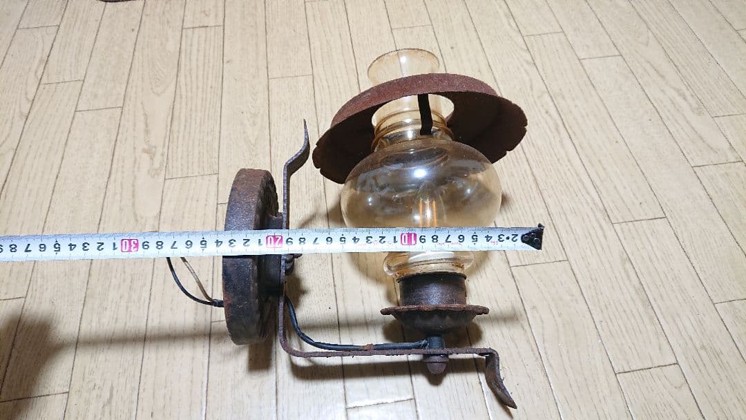 アンティーク レトロ ブラケットライト アンバー ガラス 壁 照明 器具