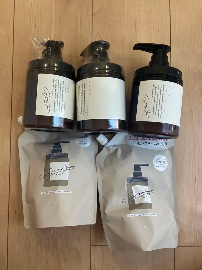 星の子cocone ココネ　クレイクリームシャンプー　×5個　詰め替え