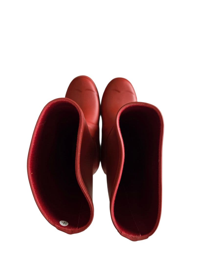 新品未使用・タグ付き・箱無し HUNTER レインブーツ 長靴 レッド 22㎝