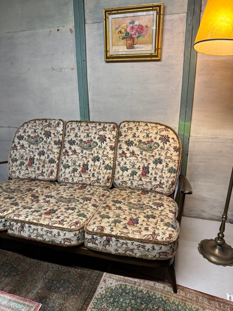 英国 アーコール Ercol ウィンザー 3人掛けソファ ビンテージ ソファ