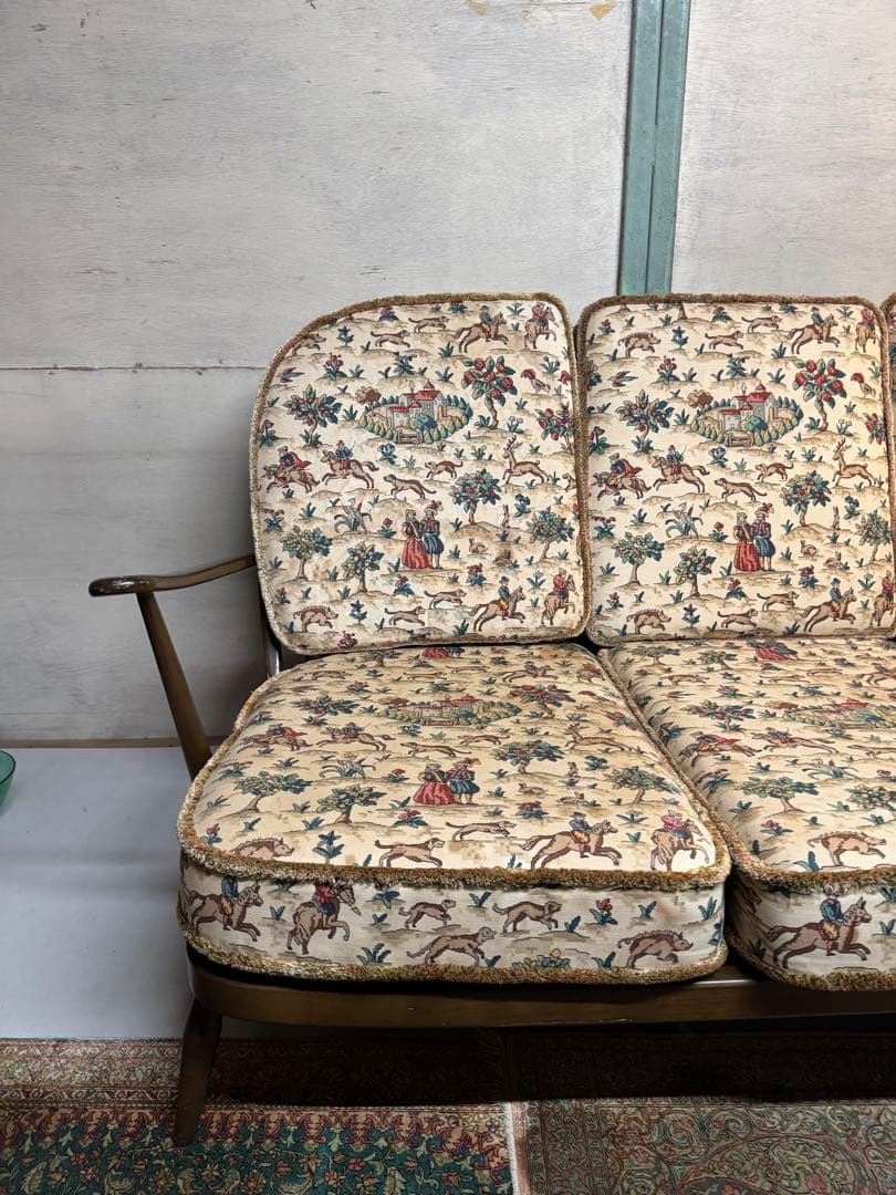 英国 アーコール Ercol ウィンザー 3人掛けソファ ビンテージ ソファ