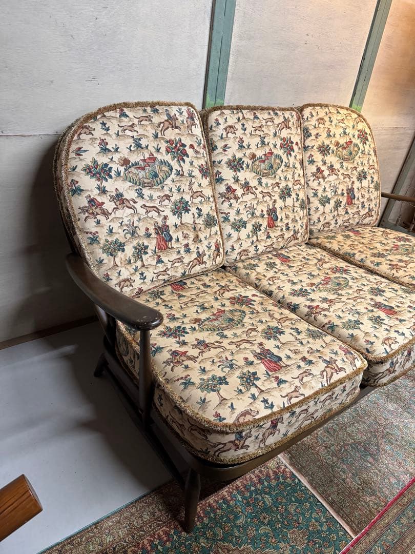 英国 アーコール Ercol ウィンザー 3人掛けソファ ビンテージ ソファ