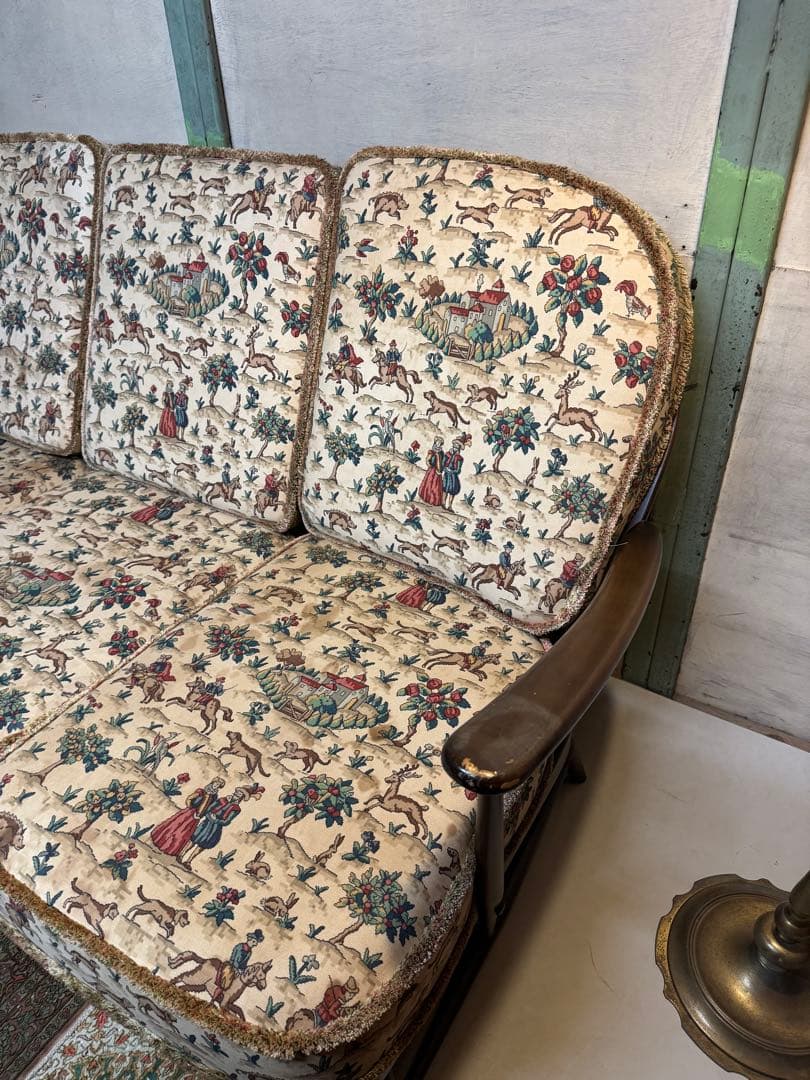 英国 アーコール Ercol ウィンザー 3人掛けソファ ビンテージ ソファ