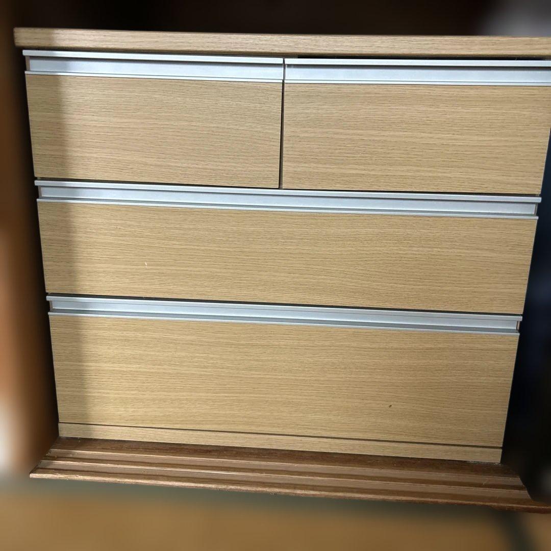 ナチュラル木製シンプルデザインチェスト